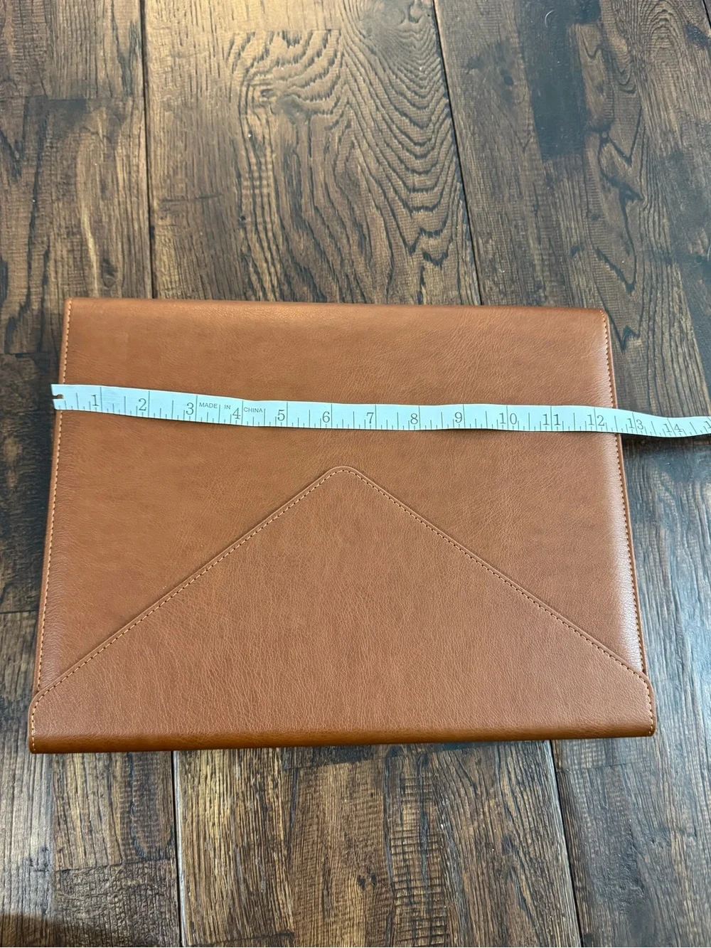 Eccolo Leather Tablet Folio in Cognac Brown